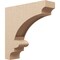 Ekena Millwork 7"W x 28"D x 28"H Thin Diane Rough Cedar Woodgrain TimberThane Corbel, Primed Tan CORUR07X28X28DIARCPR - alternate 1